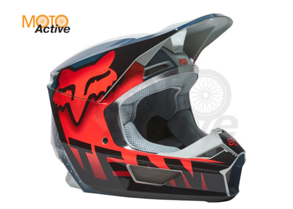 Мотошлем Fox V1 Trice Helmet Teal (2022)